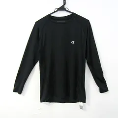 チャンピオン 長袖Ｔシャツ トップス ストレッチ スポーツインナー スポーツウエア レディース Mサイズ ブラック Champion 【中古】