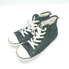 ◇ Θ CONVERSE コンバース ロゴプリント ハイカットスニーカー サイズ22 ブラック ホワイト 女の子 男の子 E  【1502030020595】のサムネイル