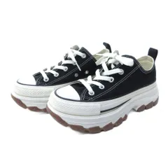 コンバース CONVERSE ALL STAR REACT 2.0 リアクト スニーカー シューズ 厚底 ローカット キャンバス 黒 ブラック 23cm