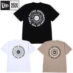 新品 NEWERA ニューエラ 正規品 半袖 Tシャツ ティーシャツ 半袖Tシャツ バックプリント サークル ロゴ ユニセックス メンズ レディース 白 ホワイト ローズグレー 黒 ブラック 大きいサイズ M L LL 2L XXL 3L
