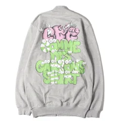 新品 COMME des GARCONS コムデギャルソン ブルゾン サイズ:XL KAWS コラボ グラフィック ブランド ロゴ プリント スウェット ジップ  FH-T002 裏毛 SHIRT シャツ 21AW ヘザーグレー アウター ジャケットのサムネイル