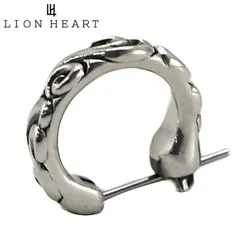 新品 ライオンハート ピアス LION HEART TATEGAMI SCROLL CLOSING HOOP PIERCE 鬣（タテガミ）スクロール クロッシング フープ ピアス シルバー925 1EA145A0SV 【国内正規品】