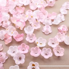＊5g 約100個UP＊ 極小 フラワーキャップ 花 ビーズキャップ アクリルビーズ bc094