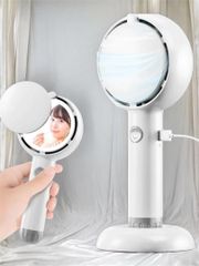 ★新品★ Airtok ハンディファン｜携帯ミラー付き・超軽量で熱中症＆暑さ対策に最適