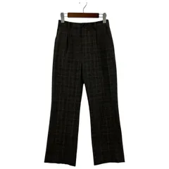 green label relaxing グリーンレーベルリラクシング チェック タックパンツ sizeSH/ブラウン系