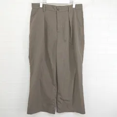 ◇ kutir クティール タック スラックス パンツ サイズL ブラウン メンズ E  【1304140026746】