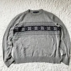 ノーティカ   ニット  コットンニット  トップス 古着   グレー3649