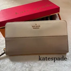ケイトスペード　katespade   ラウンドファスナー　長財布　PWRU5073　ホワイトベージュ　並行輸入品