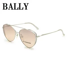 バリー BALLY BY0003-H 16Z 59 サングラス アジアンフィット UVカット 紫外線カット ノーズパッド 鼻あて メンズ レディース スモークブラウン シルバーのサムネイル