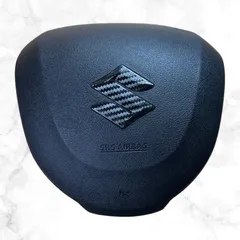 ステアリング エンブレム ステッカー 3M製半艶ブラックカーボン スズキ SUZUKI ⚫︎アルト ⚫︎ワゴンR ⚫︎エブリィ ⚫︎ジムニー ⚫︎ハスラー ⚫︎スペーシア ⚫︎スイフト ⚫︎クロスビー ⚫︎ソリオ ⚫︎エスクード ⚫︎スプラッシュ 他