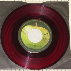 シングルレコード　アップル赤盤　ビートルズ　ヘルプ　AR-1412　￥400　BEATLES　HELP　APPLE　REDWAX