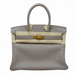 【素材レア】 【新品】エルメス HERMES バーキン30　トリヨンビーノ　グリアスファルト　Z刻印　G金具