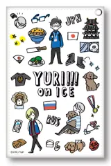 【中古】財布・パスケース(キャラクター) A.集合(ホワイト) パスケース 「ユーリ!!! on ICE」