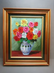 藤田吉香画伯油絵滞欧作裸体習作