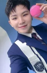 【中古】コレクションカード(男性) SEVENTEEN/WOOZI(ウジ)/裏面青/CD「JAPAN 1ST EP DREAM」(フラッシュプライス盤)封入特典フォトカード