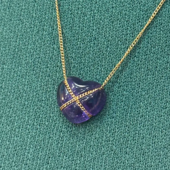 Tiffany&Co. ティファニー 750 アメシスト ハートクロス ネックレス