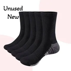 【未使用】靴下 メンズ 厚手 スポーツソックス 5足組 クッション性 吸汗速乾 トレーニング,YUEDGE スポーツに最適な高密度厚手ソックス。衝撃吸収・通気性抜群で快適。箱なし未使用品