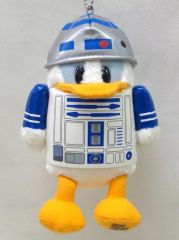 ディズニー ドナルドダック スターウォーズ R2-D2ぬいぐるみバッジ