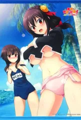 【中古】タペストリー めぐみん＆ゆんゆん 描き下ろしB2タペストリー 「PS4/PS Vitaソフト この素晴らしい世界に祝福を! ～希望の迷宮と集いし冒険者たち～ 完全生産限定版」 ソフマップ購入特典