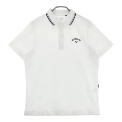 サイズ：M CALLAWAY キャロウェイ 2023年モデル 半袖ポロシャツ シアサッカー  ホワイト系 [240101494575] ゴルフウェア メンズ ストスト