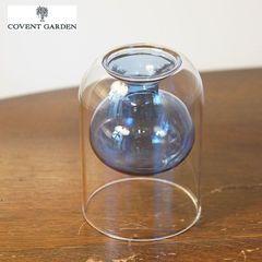 コベントガーデン コバルト レイヤーベース 花瓶 ガラス フラワーベース