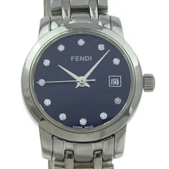 【希少】FENDI時計 210G 新品電池 稼働品 シルバー 黒文字盤 Yahoo!オークション -「210G FENDI」の落札相場・落札価格