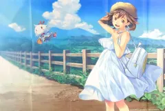 【中古】ポスター(アニメ) [単品] 特製BIG布A1ポスター 夏色ツクモ 「3DSソフト(ダウンロード版) めがみめぐり コレクターズ・パック」 同梱特典