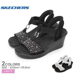 スケッチャーズ サンダル 119619 レディース （W）ランブル オン ダンシングアウェイ SKECHERS カラー:02.ホワイト 品番：1664-0183
