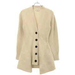 ALEXANDER McQUEEN アレキサンダーマックイーン 20AW カシミヤ混ロングニットカーディガン 633689 アイボリー XSのサムネイル