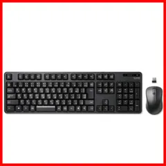 フルキーボード メンブレン ブラック (レシーバー付属) ワイヤレス 【マウスセット】 TK-FDM106MBK キーボード エレコム