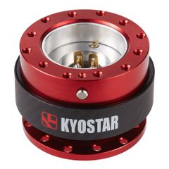 【06RD】クイックリリース Kyostar カーボン レッド アルマイト 社外ステアリングへ ガタ無し