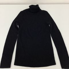 UNIQLO ユニクロ　エクストラファインメリノリブタートルネックセーター（長袖）　Ｍ　ブラック