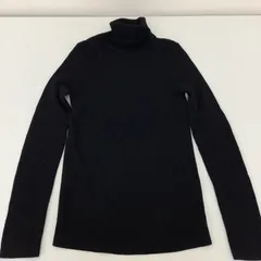 UNIQLO ユニクロ　エクストラファインメリノリブタートルネックセーター（長袖）　Ｍ　ブラック