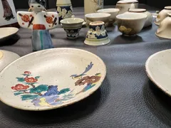 九谷焼:瑞祥盃7点(中込家什器) 九谷焼:瑞祥盃7点(中込家什器)