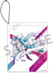 【中古】キーホルダー レーシングミク 2024 キービジュアル2 Ver. ポラロイド風アクリルキーホルダー 「初音ミク GTプロジェクト」