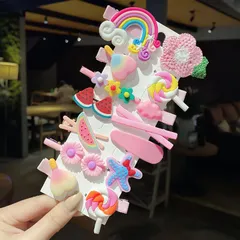 キッズ　子ども　韓国　カラーピン　ヘアピン　ヘアアクセサリー　ピン留め　ピン　ヘアクリップ