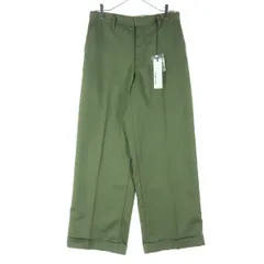 未使用 niko and... ニコアンド ワイド ワークパンツ 3 カーキ メンズ 古着