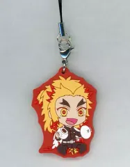 【中古】雑貨 煉獄杏寿郎 「劇場版 鬼滅の刃 無限列車編×ローソン ラバーストラップ(冬あそび)」