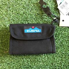 【訳アリ品】KAVU Wallet Wallet カブー ワリーワレット 二つ折り財布 ブラック