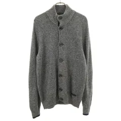 BLACK LABEL CRESTBRIDGE ブラックレーベルクレストブリッジ モックネック ニットジャケット M グレー メンズ 古着のサムネイル