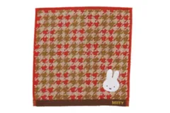 マル【送料無料】【miffy】【ミッフィー】ミニタオル【クラシックチェック】【ウサギ】 【ディック・ブルーナ】【絵本】【アニメ】【たおる】【ハンドタオル】【ハンカチ】【雑貨】【グッズ】【かわいい】