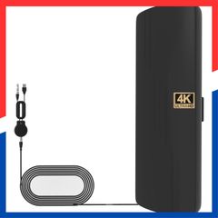 【人気商品】4K対応 室内アンテナ 2025強化版｜360度受信・信号増幅｜550KM超受信距離｜UHF/VHF/地デジ対応｜屋内外兼用・設置簡単・高感度TVアンテナ