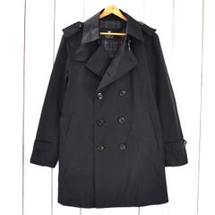 5TC083】バーバリーブラックレーベル BURBERRY BLACK LABEL トレンチコート L ブラック ポーチ付 春秋冬対応 BMA05-300-09【中古】【メンズビジネス】202503