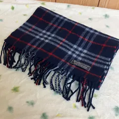 未使用バーバリー　マフラー　ノバチェック knn5645-1.jpg