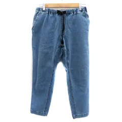 グローバルワーク GLOBAL WORK デニムパンツ ジーンズ テーパードパンツ クライミングパンツ アンクル丈 無地 M ライトブルー /YK17