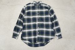 美品 24SS FREEMANS SPORTING CLUB フリーマンズ スポーティング クラブ CHRYSTIE チェック ボタンダウン BD 長袖シャツ サイズS 緑 731P★2