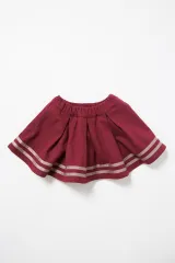 Tappet/オックス起毛裾ライン入りタックスカート　新品子供服100 キッズ 女の子のサムネイル