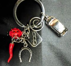 24【イタリア物】Fiat フィアット　500 チンクエ キーホルダー　チャーム　正規品