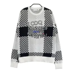 サイズ：M LE COQ GOLF ルコックゴルフ  ニットセーター 総柄 ホワイト系 [240101422821] ゴルフウェア レディース ストスト