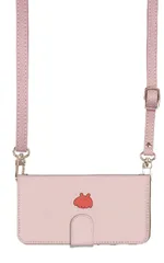 iPhone14 ケース 手帳型 アイフォン14 スマホケース スマホショルダー レザー ストラップ メンダコ ワンポイント かわいい 調節可能 130cm  カラー04